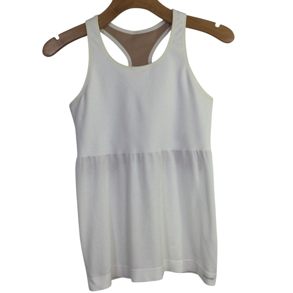 Patagonia Womens Racerback Top Scoop-Neck Sleeveless Stretch White Size XL